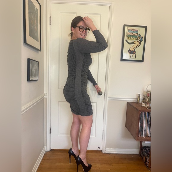 Y2K Vintage Jean Paul Gaultier Soliel Grey Knit Dress - Picture 3 of 11